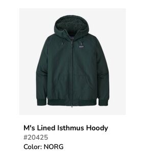 Patagonia Dark Hunter Green Fleece-Lined Jacket